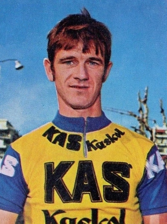 Txomin Perurena, en sus tiempos de ciclista en Kas.