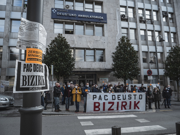 Imagen de archivo de una movilización por el PAC de Deustu.