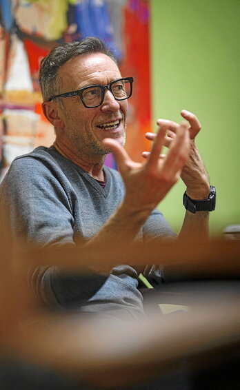 Gari, elkarrizketaren une batean.