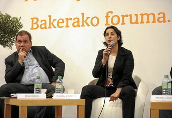 El senador conservador Max Brisson y la senadora socialista Frédérique Espagnac.