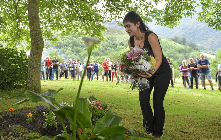 Un momento del homenaje a «Naparra».