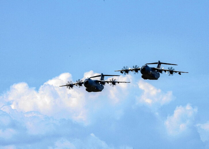 Dos Airbus A400M de la Bundeswehr.