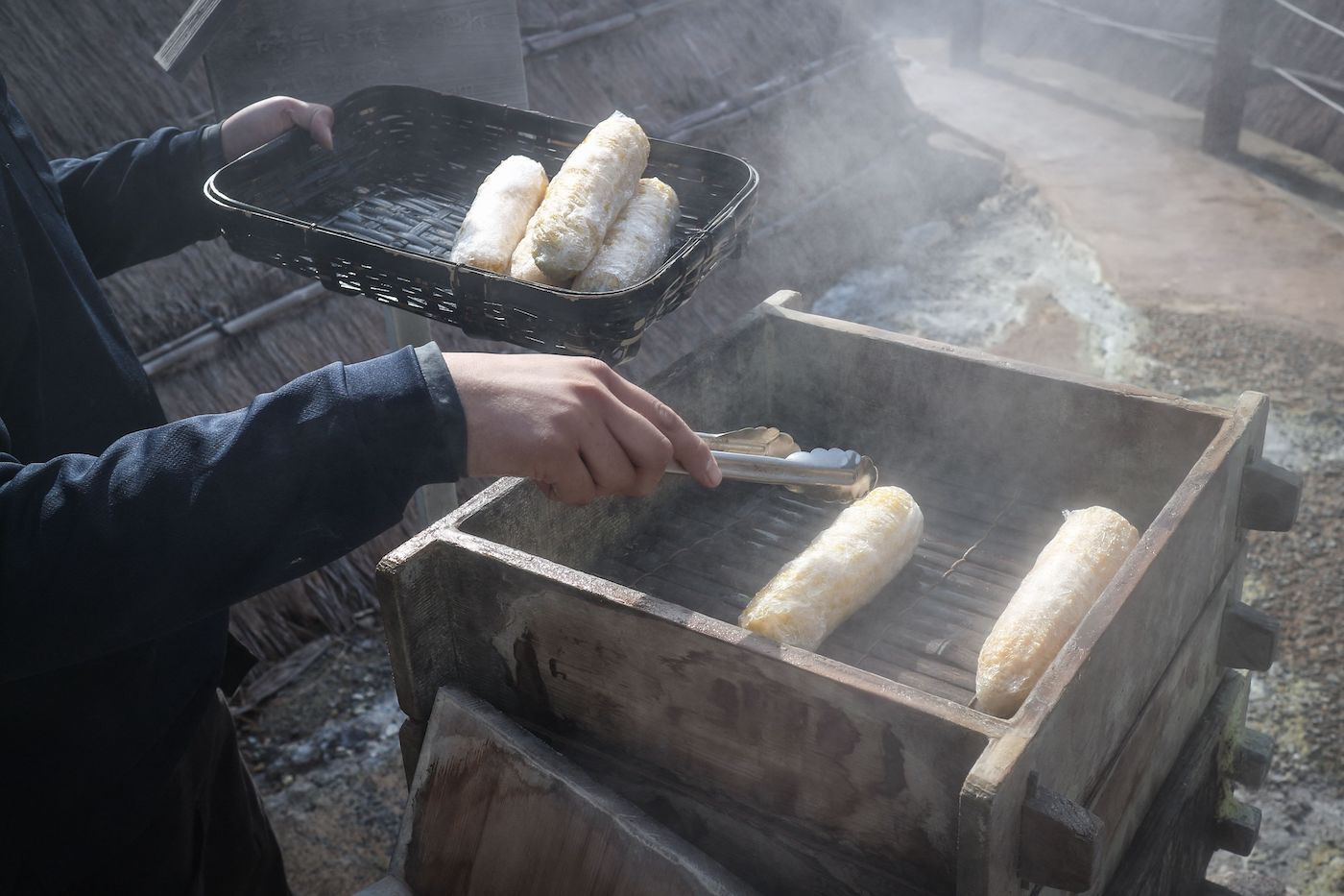 Cocinando un plato geot&eacute;rmico.
