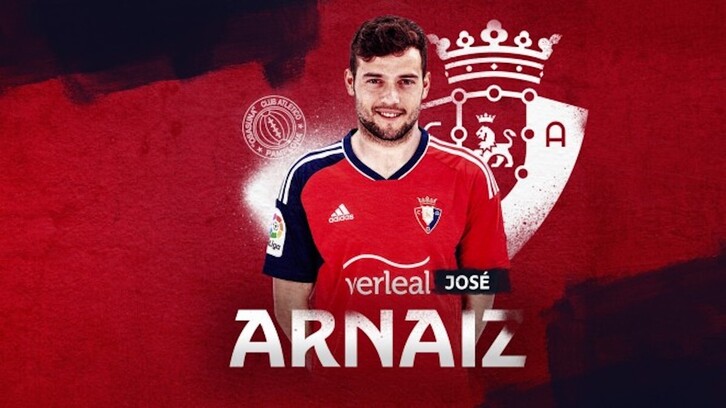 Arnaiz regresa a Osasuna, en esta ocasión fichado por la escuadra navarra.