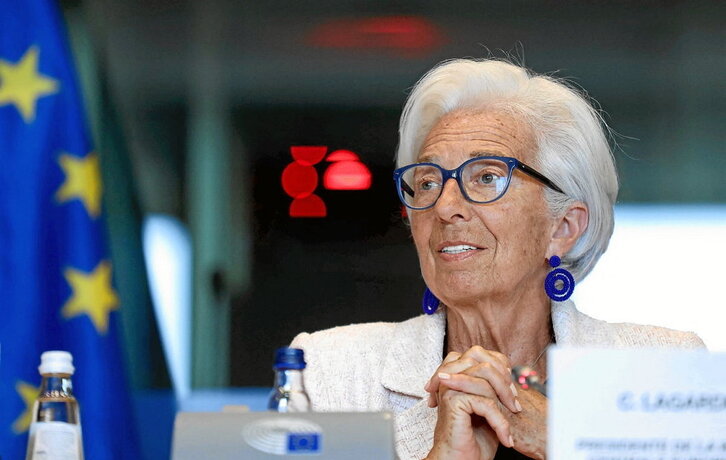 Christine Lagarde, directora del Banco Central Europeo.