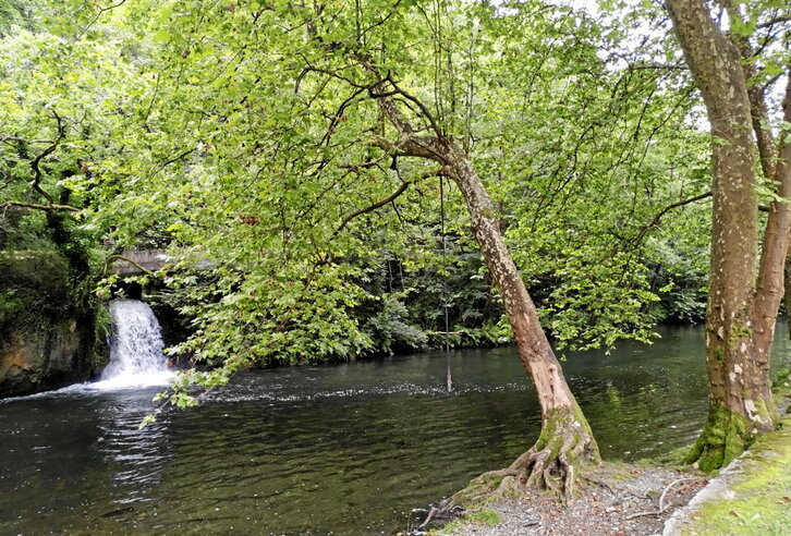 Urumea ibaia, Hernaniko lurretan.