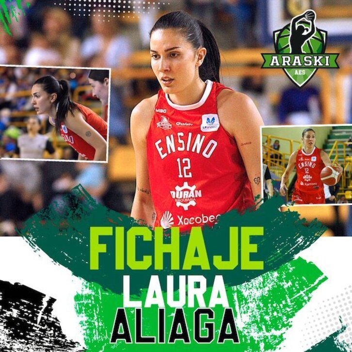 Laura Aliaga, Kutxabank Araskiren zazpigarren jokalaria.