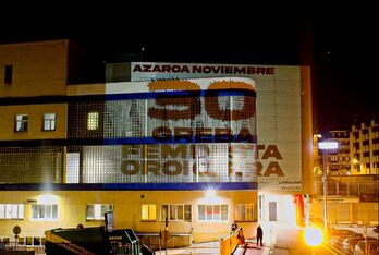 Proyección de la fecha de la movilización en el Hospital Santiago de Gasteiz.