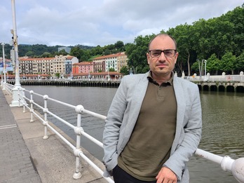 Javier Puertas, presidente de la Asociación Vasca del Patrimonio Industrial y Obra Pública.