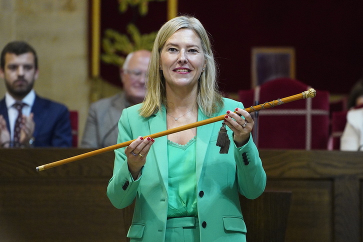 Ana Otadui ha vuelto a ser elegida presidenta de las Juntas de Bizkaia.