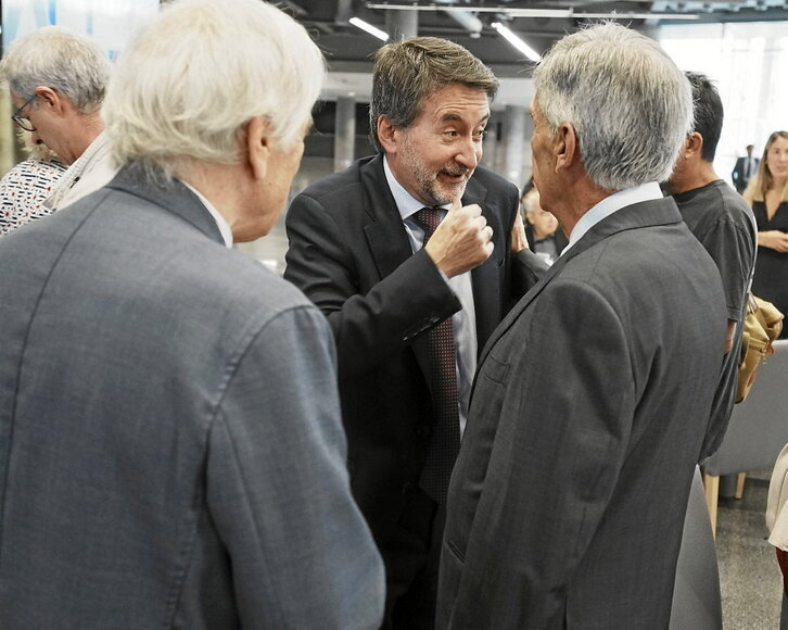 El consejero delegado de Repsol, Josu Jon Imaz, en el acto de ayer en Bilbo.