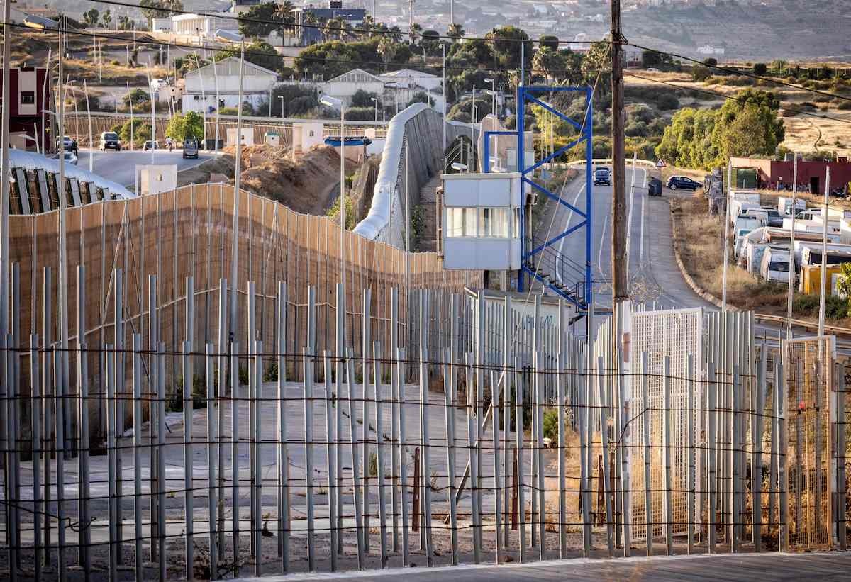 Hesiak Melillako mugan. (Faddel SENA | AFP)