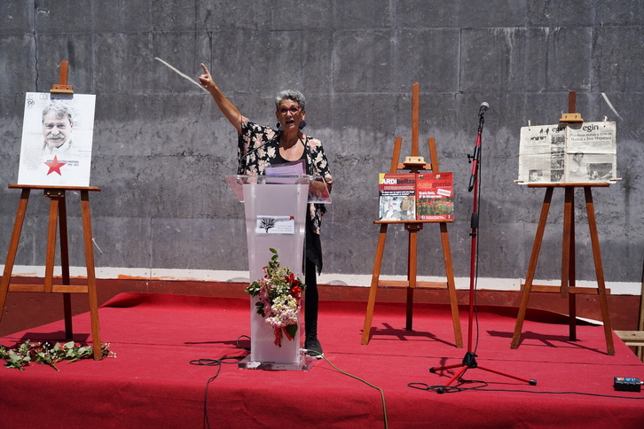 Eako frontoiak hartu du Jabier Salutregiri eginiko omenaldia.