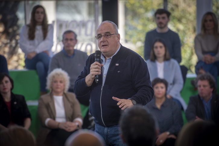 Egibar, durante un acto de su partido.