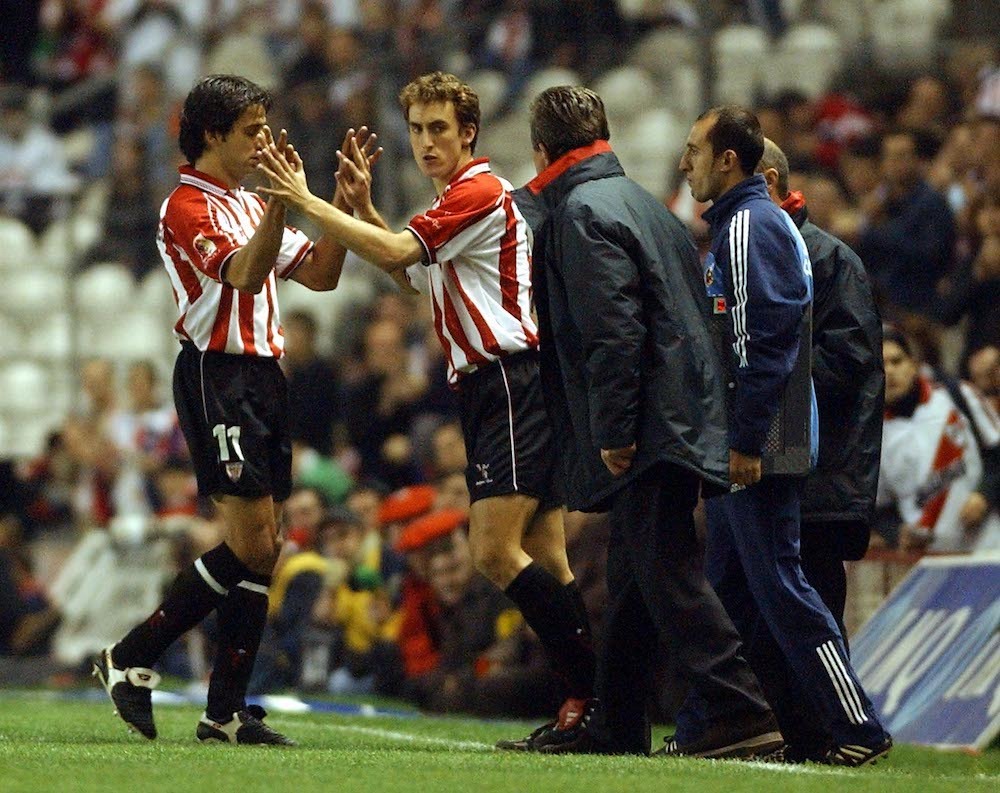 Murillo vuelve al Athletic y Javi G&oacute;nzalez, que tambi&eacute;n coincidi&oacute; como jugador, deja el organigrama de t&eacute;cnicos de la cantera. (Luis JAUREGIALTZO / FOKU)