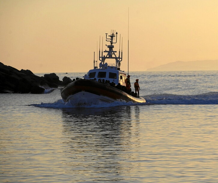 Migrantes rescatados en Italia.
