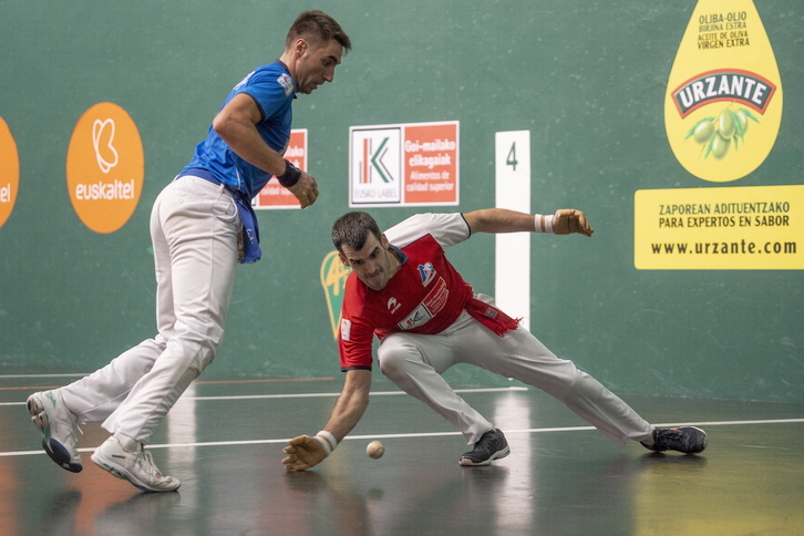 Ezkurdia eta Etxeberria, aurrez jokatutako neurketa batean.