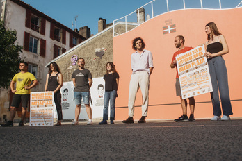 Besta alternatiboen aurkezpena egin dute Baionako Patxa plazan.