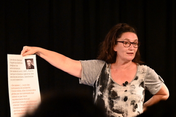 Magali Cazin doit prochaine joué sa conférence gesticulée à Saint-Pierre-d’Irube.