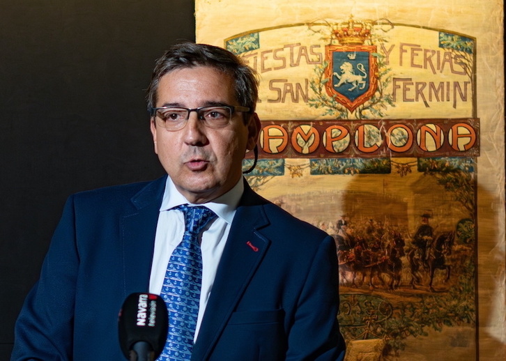 Carlos Salvador, en un acto en representación del Ayuntamiento este viernes.