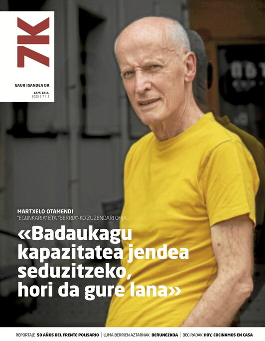 Martxelo Otamendi ocupa la primera portada del nuevo diseño.