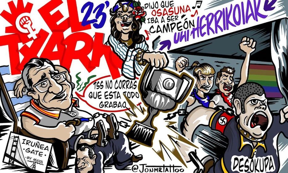 La gitana de la Copa, Maya haciendo de las suyas y la defensa de la igualdad, en El Txarko. La gitana de la Copa, Maya haciendo de las suyas y la defensa de la igualdad, en El Txarko.