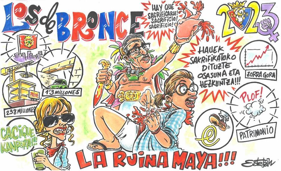 La ruina Maya con todos sus elementos, en Los de Bronce. La ruina Maya con todos sus elementos, en Los de Bronce.