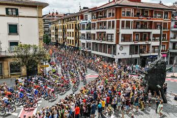 Zornotza (Biskaia) a vibré au rythme d'un départ du Tour de France