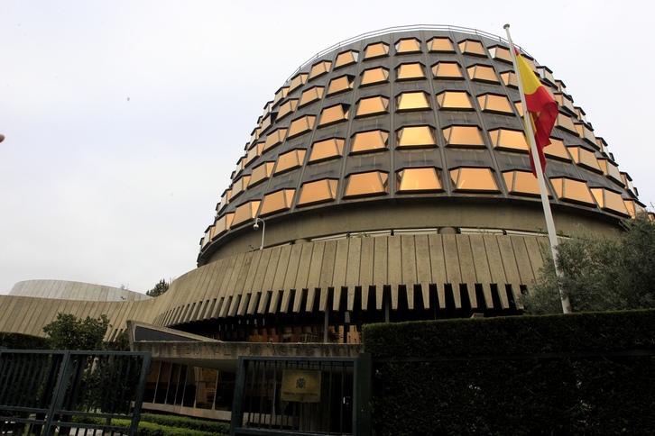 Imagen de la fachada del Tribunal Constitucional español, en Madrid.