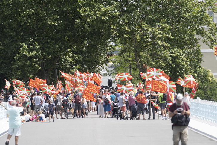 Las mujeres que han dado su testimonio habían participado en la kalejira organizada por Gure Esku.