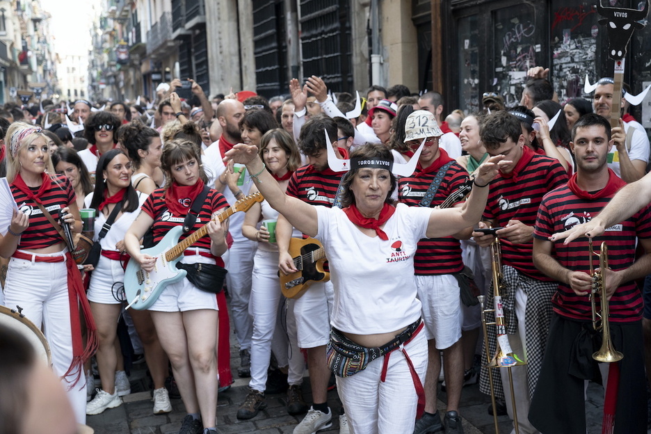 Han reivindicado en kalejira que quieren a los toros con vida.