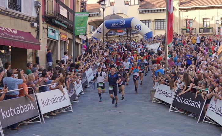 Momento de la salida este viernes de la Ehunmilak 2023.