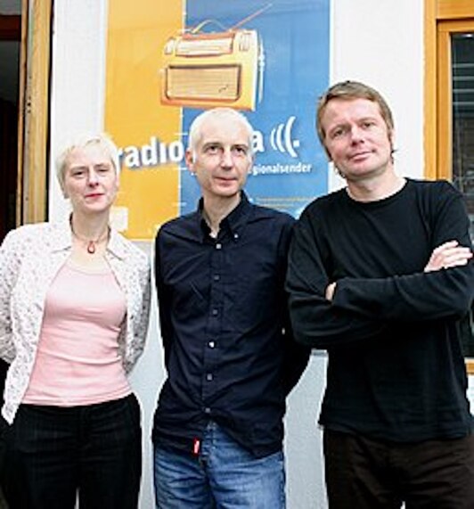 Los componentes de la banda Jude Abbott, Neil Ferguson y Boff Whalley.