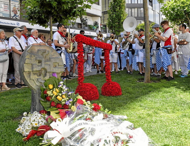 Mucha gente asistió al homenaje «musical» a Germán Rodríguez.
