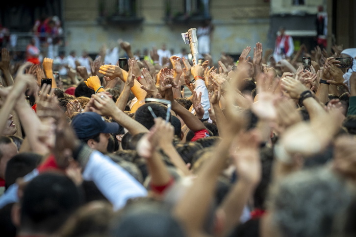 Ambiente previo al encierro.