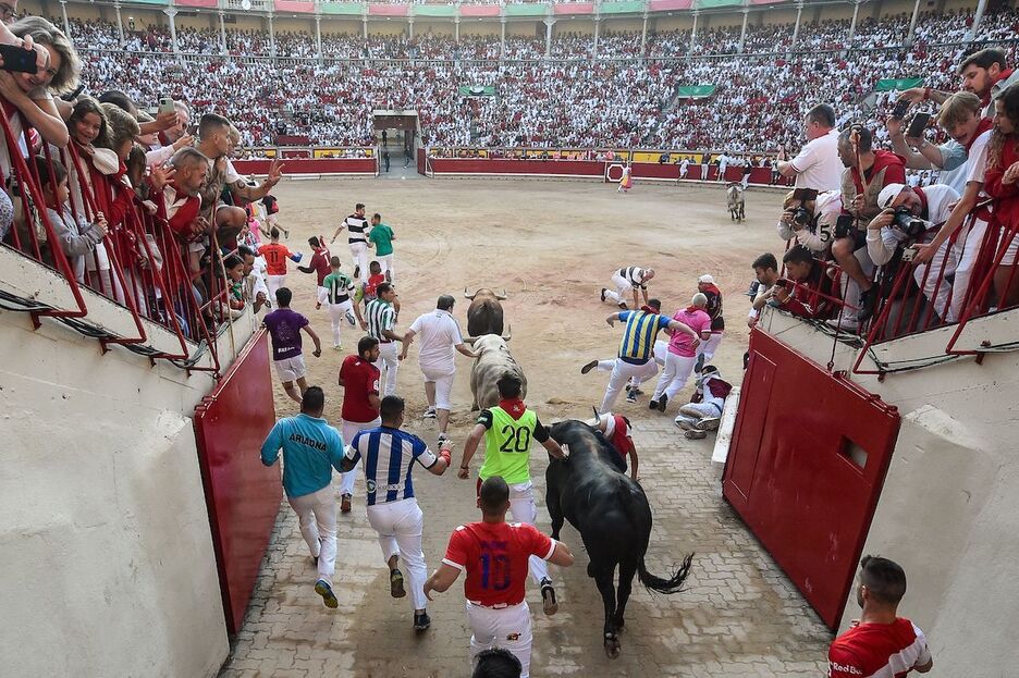 Con los corrales ya a la vista.
