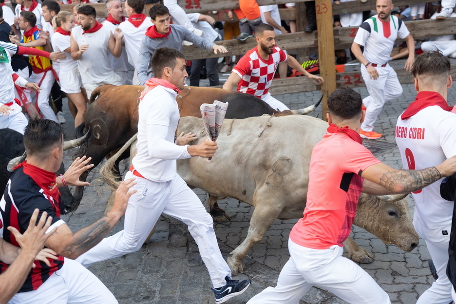 La cabeza de ‘Holgazán’ asoma entre corredores en Telefónica.