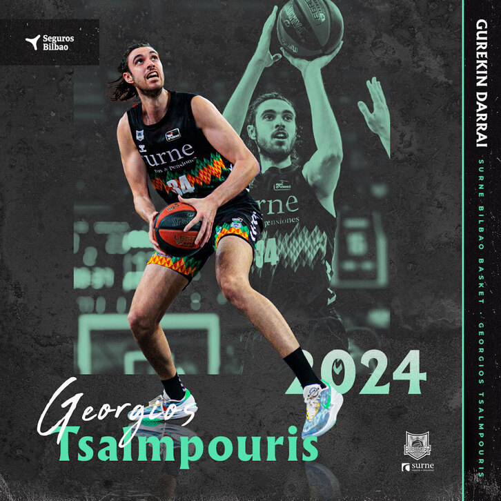 Georgios Tsalmpourisek Bilbon jaraituko du jokatzen.