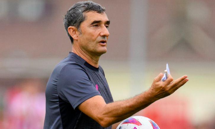 Ernesto Valverde al inicio de una nueva pretemporada.