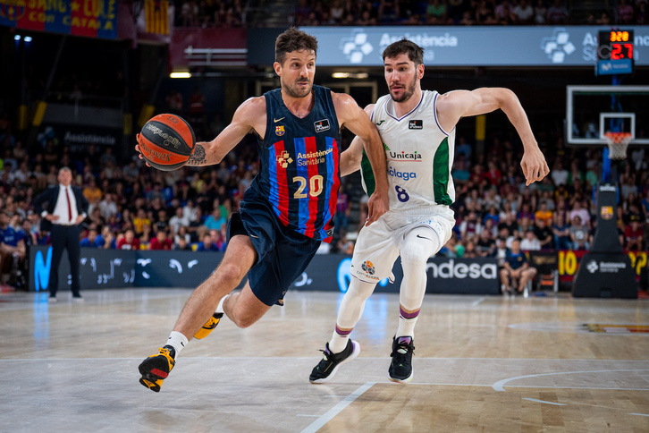 Darío Brizuela, en un partido ante el Barça.