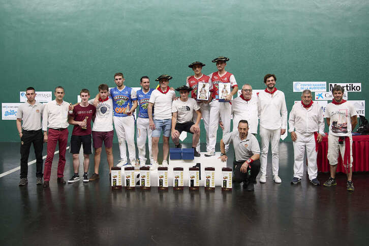 Imagen del podio del Torneo de San Fermín.