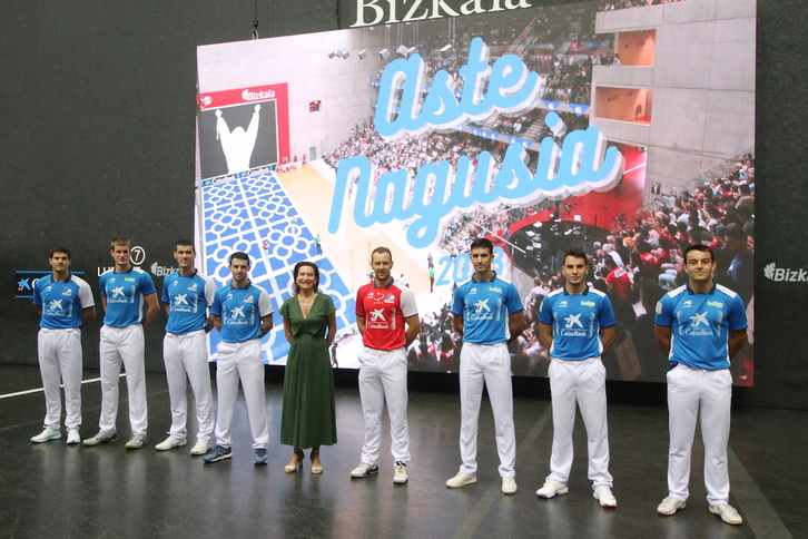 Bizkaia pilotalekuan egin dute torneoaren aurkezpena.