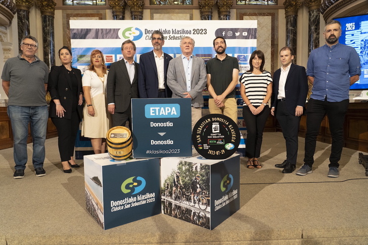 Donostiako Klasikoa gaur aurkeztu dute Donostiako Udaletxean.