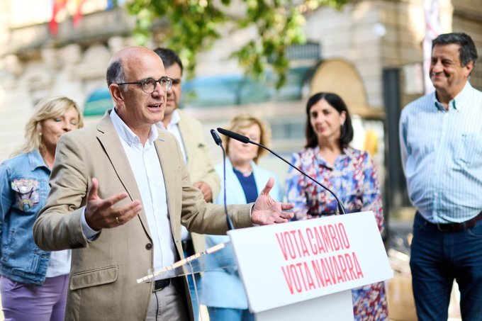 Alberto Catal&aacute;n (UPN) intenta retener a sus electores. (UPN)