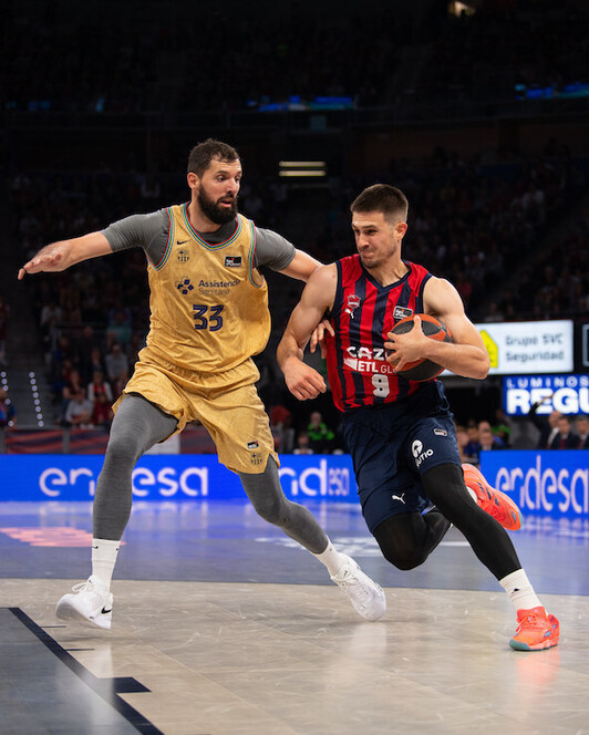 Nikola Mirotic, en el Buesa Arena en la pasada campaña.