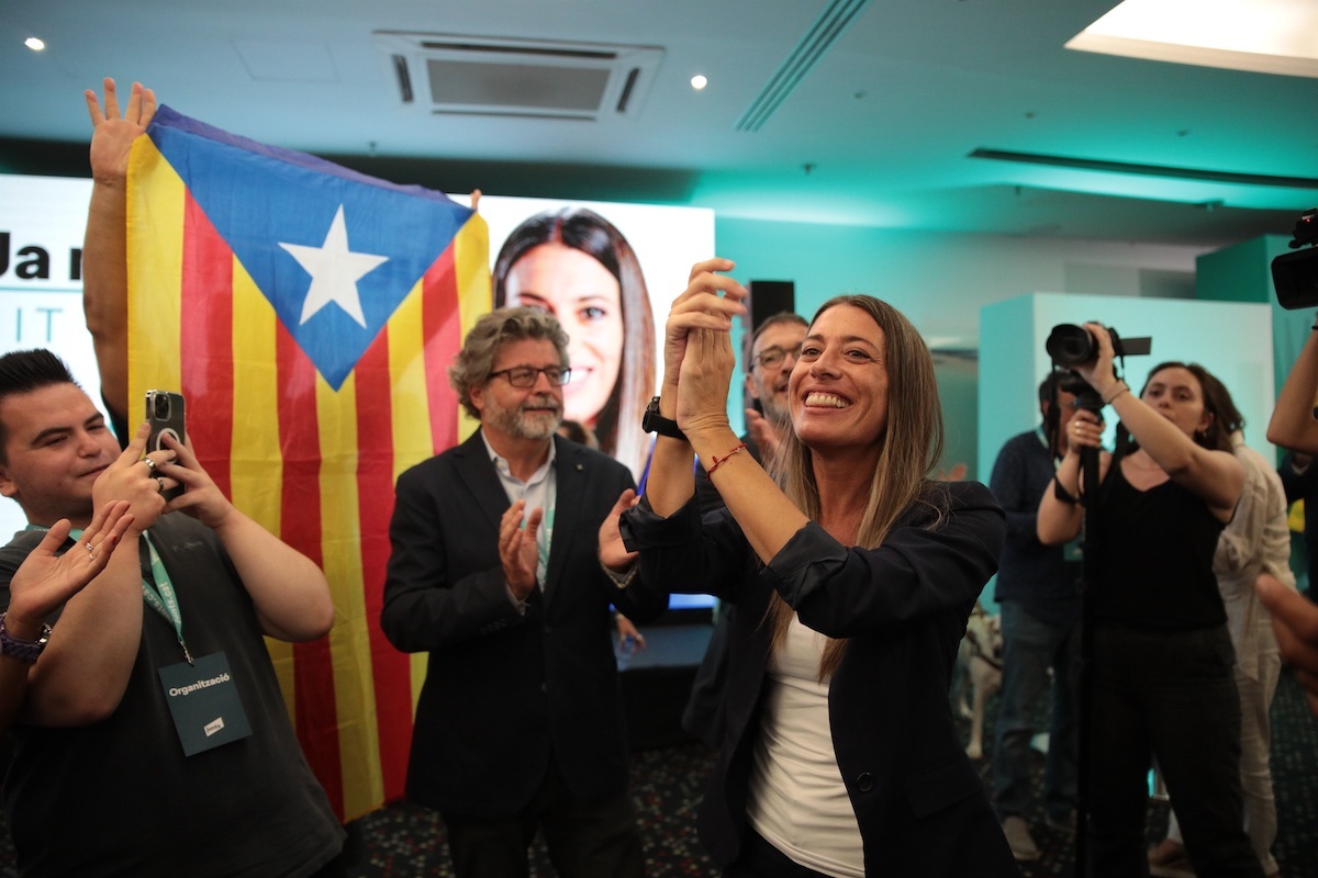 Miriam Nogueras (Junts), contenta por el resultado. (Kike Rincón | Europa Press)