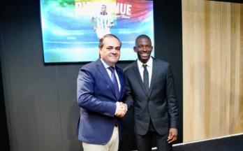 Jokin Aperribay en la presentación de Traoré.