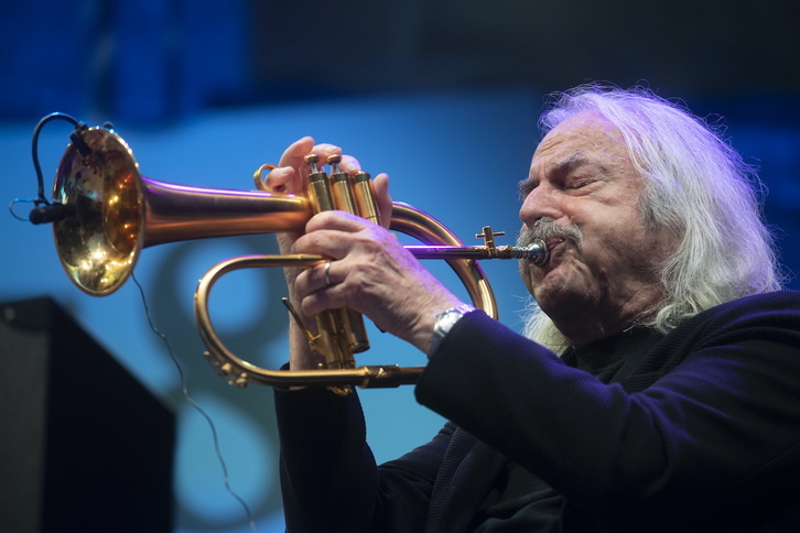 Enrico Rava, en Donostia. 