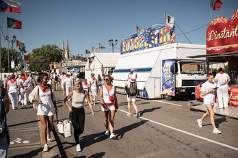 La fête foraine s'étale dans les avenues du centre-ville de Bayonne.