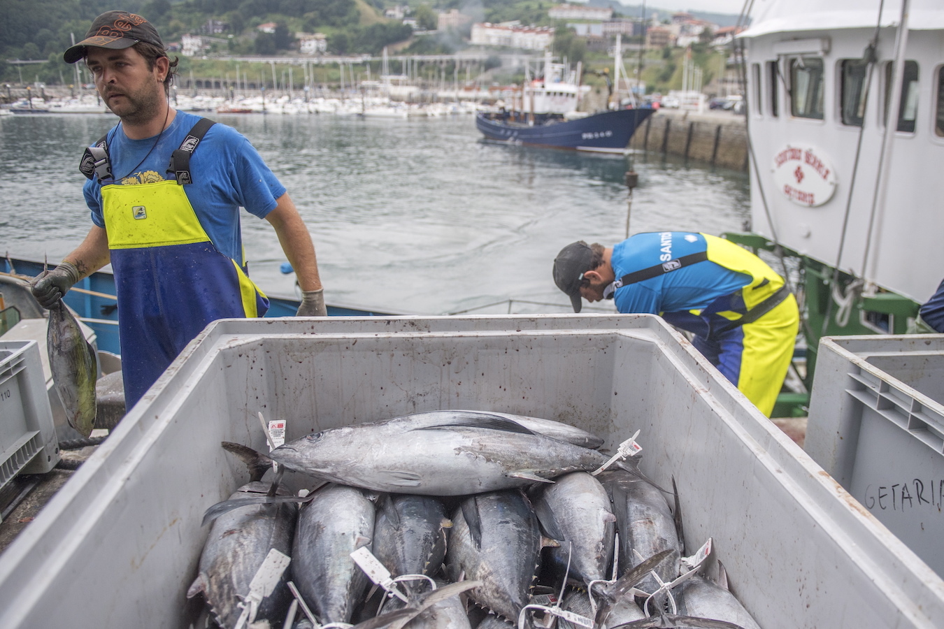 Getariako portuan ateratako artxiboko irudi bat, 2018koa. (Gorka RUBIO/FOKU)
